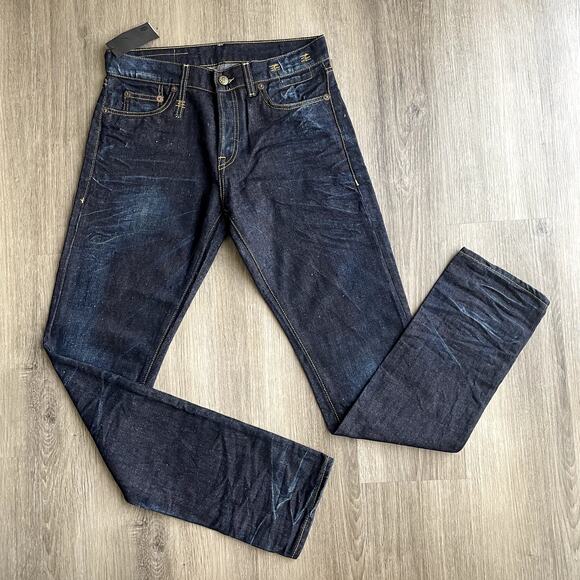 R13 Classic Slim Jeans in Blue Washed Men's 30x33 - Picture 1 of 10